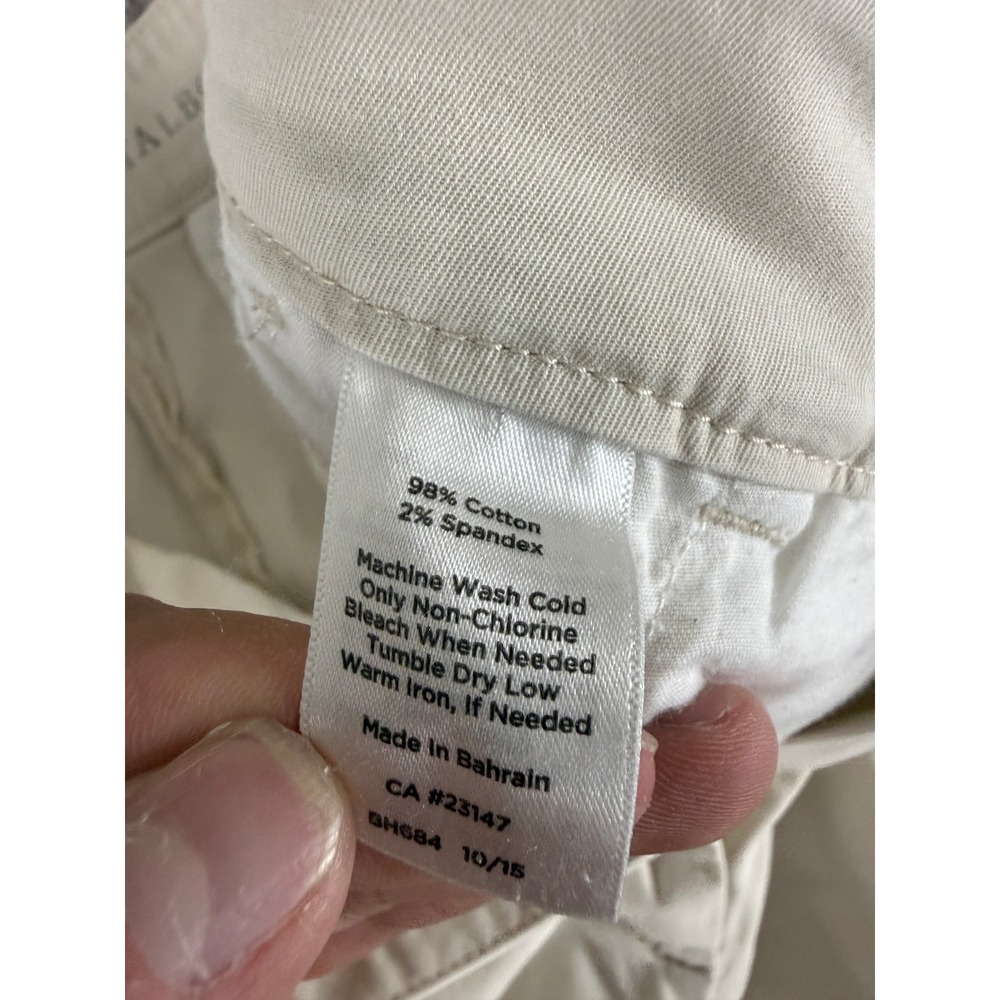 Talbots Size 6 The Weekend Chino Casual Ankle Khaki Pants Beige Womens - Picture 9 of 10